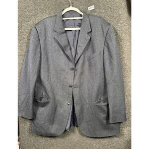 AC Arturo Calle Pure New Wool Blazer Jacket Mens Size 46 Gray 3 Buttons Closure